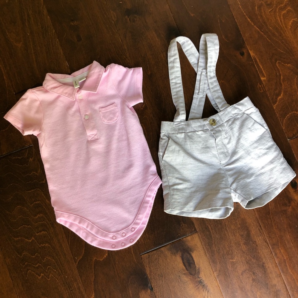 Janie and Jack boys outfit 3-6 months